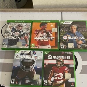 Madden NFL Video Game Collection - Green Cases